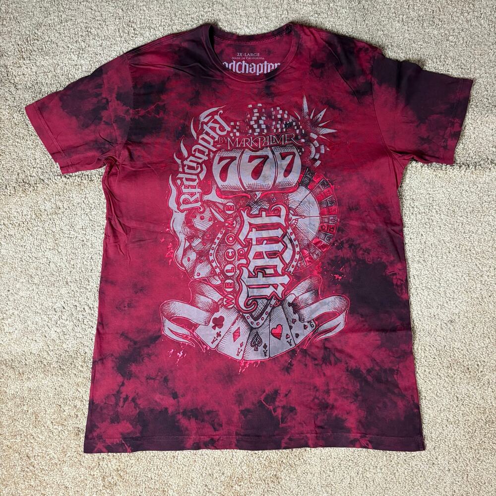 Red Chapter by Mark Palmer Faith 777 Vegas Shirt Men’s Sz 2XL Preowned